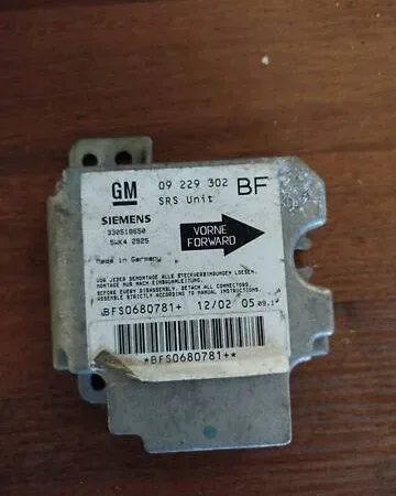 Блок управління AirBag 09229302 Opel Astra G