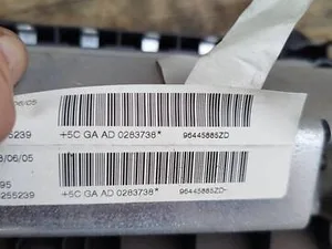 Подушка безпеки (AirBag) 96445885 Peugeot 407